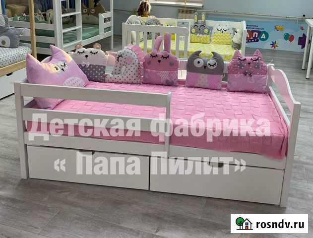 Кровать детская+ матрас.Массив березы Киров - изображение 1