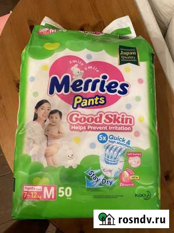 Подгузники Merries трусики 7-12 Санкт-Петербург - изображение 1