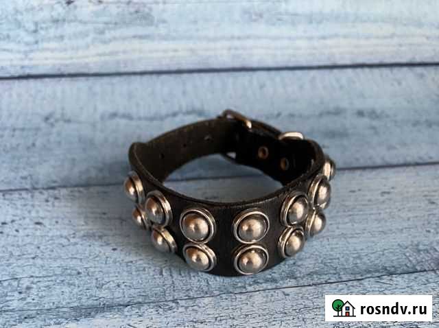 Браслет кожаный с заклепками Нижний Тагил - изображение 1