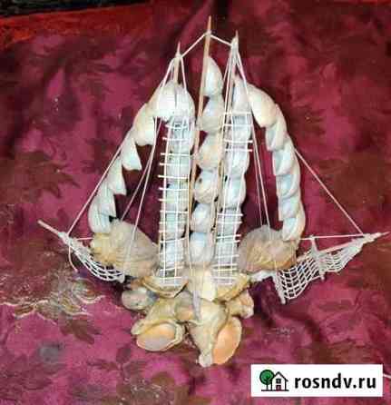 Корабль из ракушек для аквариума или как сувенир Малая Вишера