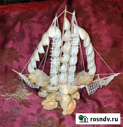 Корабль из ракушек для аквариума или как сувенир Малая Вишера - изображение 1