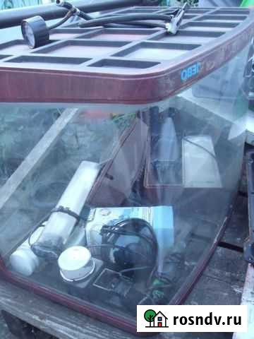 Аквариум jebo 200л, светильник, оборудование книти Воскресенское - изображение 1