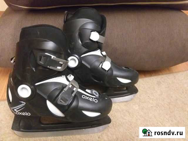 Коньки детские раздвижные на мальчика размер 34-36 Волгоград - изображение 1