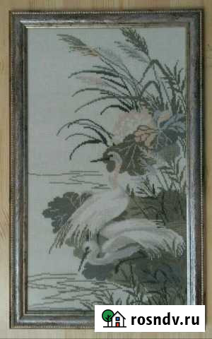 Картина крестиком Цапли Тверь - изображение 1