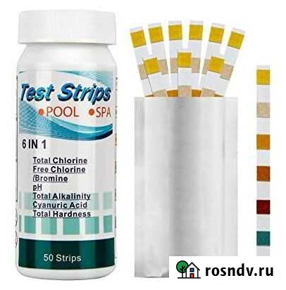 Тест-полоски для измерения показателей воды 6 в 1 Старый Оскол - изображение 1