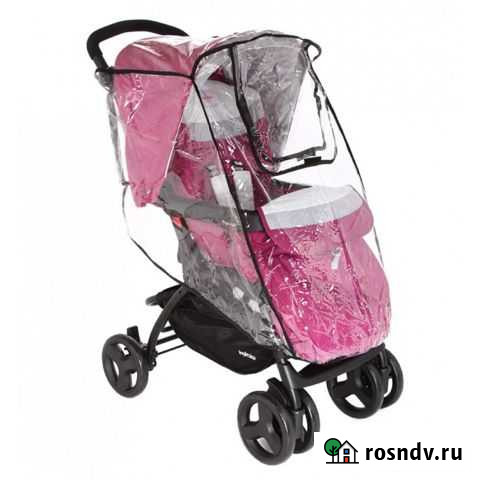 Плотный дождевик для прогулочной коляски с окошком Челябинск - изображение 1