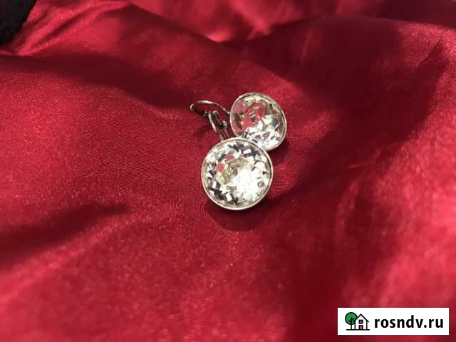 Серьги swarovski оригинал Медведево - изображение 1