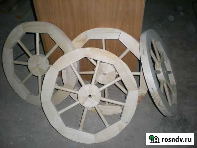 Колесо деревянное декоративное Смоленск - изображение 1