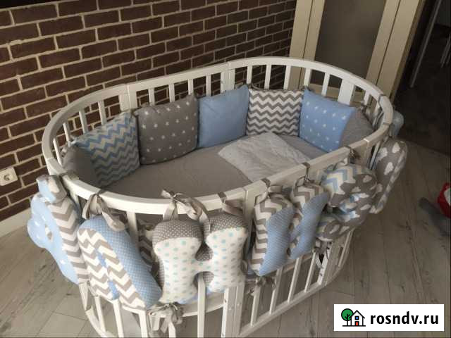 Бортики,подушки в круглую кровать Краснодар - изображение 1