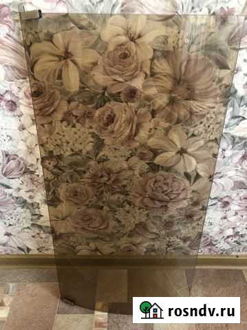 Стеклянная выпуклая дверца 80/40 Казань - изображение 1