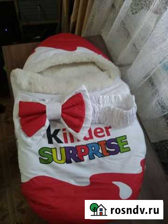 Конверт для малыша Kinder Surprise Меховой Сафоново - изображение 1