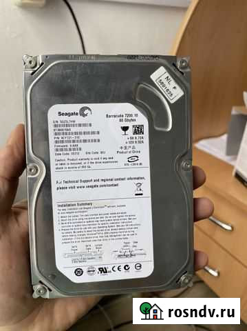 Жесткий диск 80 gb Seagate Смоленск - изображение 1
