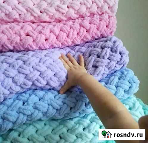 Пледы ручной вязки Сафоново - изображение 1