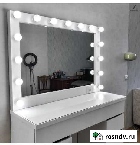 Туалетный гримёрный столик с гримёрным зеркалом ви Самара - изображение 1