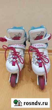 Роликовые коньки reaction 28-31 р-р и шлем Белгород - изображение 1