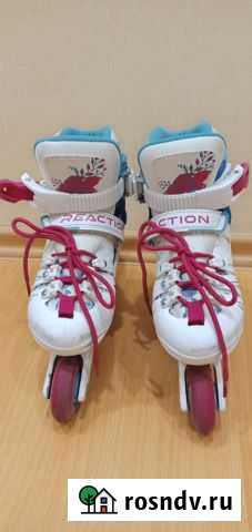 Роликовые коньки reaction 28-31 р-р и шлем Белгород - изображение 1