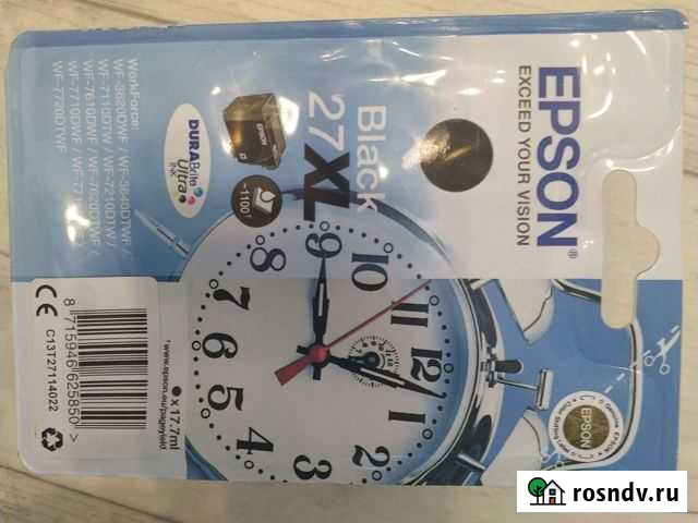 Картридж Epson 27XL BK C13T27114020 Череповец - изображение 1
