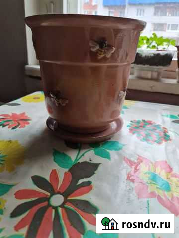 Горшок для цветов керамический Чебоксары - изображение 1