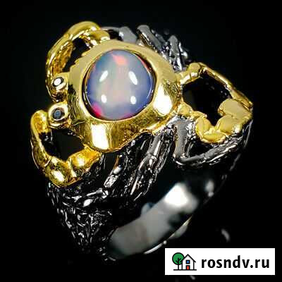 Кольцо серебро опал разм.18,5 К124 Анапа - изображение 1