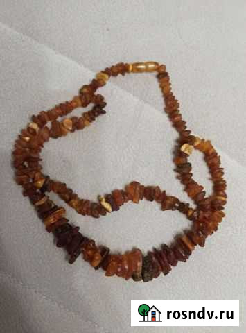 Старинные бусы из янтаря Вышний Волочек - изображение 1