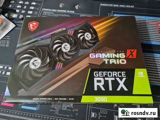Видеокарта MSI GeForce RTX 3090 gaming X trio днс Хабаровск - изображение 1