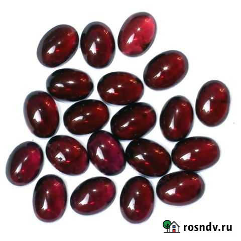 Гранат натуральный кабошон 20Ct 6х4мм 25шт Овал Химки - изображение 1