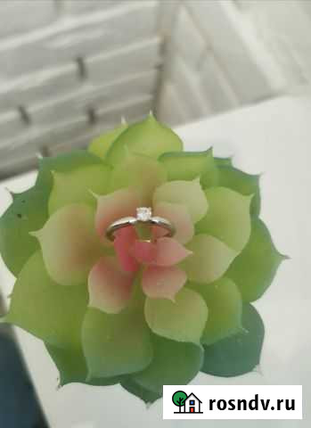 Золотое кольцо с бриллиантом Хабаровск - изображение 1