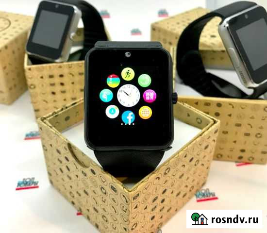 Умные часы Smart Watch GT08 в чёрном корпусе Красноярск - изображение 1