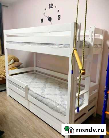 2-ух ярусные деревянные кровати Смоленск - изображение 1