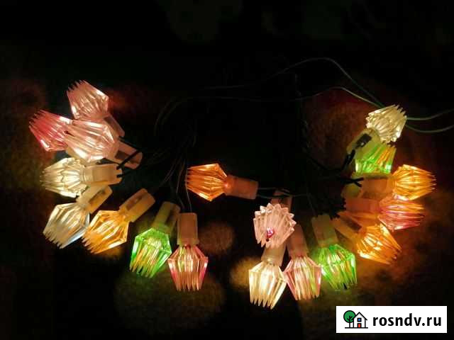 Елочная гирлянда электрогирлянда Хрустальная СССР Ульяновск - изображение 1