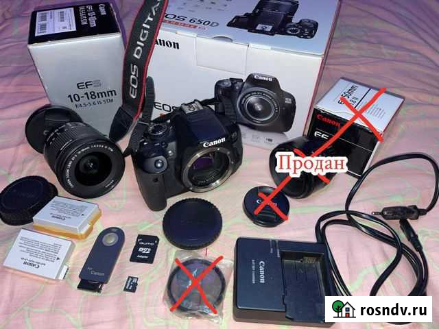 Зеркальный фотоаппарат Canon EOS 650d + ширик + Пермь - изображение 1