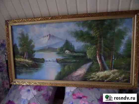 Две картины, холст,масло.Пейзаж Балахна