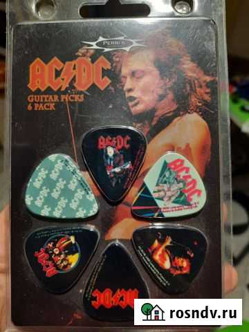 Медиаторы с символикой AC/DC набор 6 штук Вологда - изображение 1