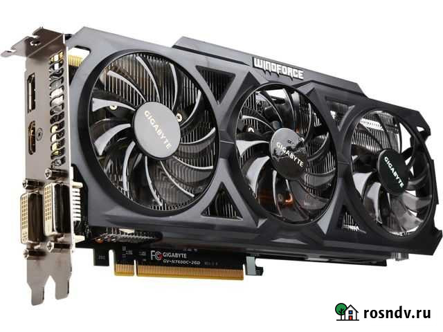Видеокарта GeForce GTX 760 Windforce 2gb Курган - изображение 1