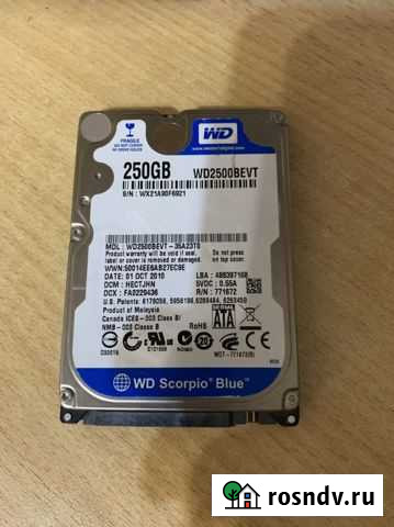 Жесткий диск Western Digital 250 Gb Самара - изображение 1