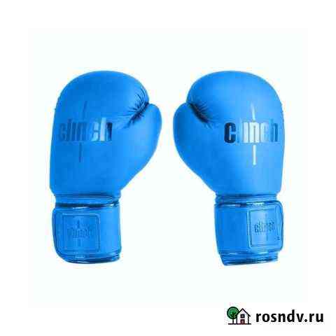 Боксерские перчатки Clinch mist синие Томск