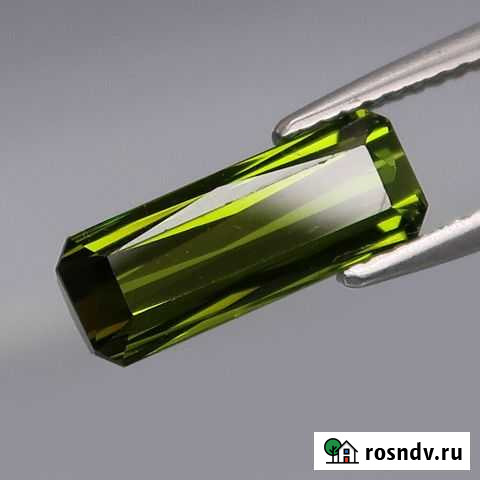 Турмалин натуральный 2,30Ct 12х5мм VVS Мозамбик Химки - изображение 1