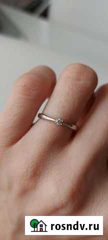 Золотое кольцо с бриллиантом Севастополь - изображение 1
