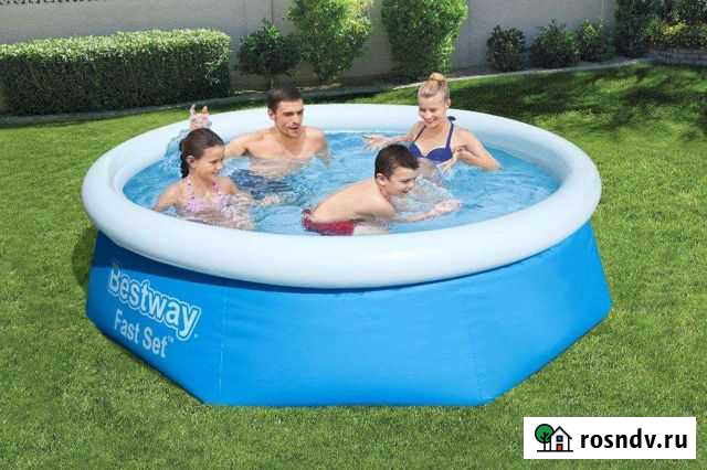 Бассейн Джакузи Надувной Борт 244*66см Уфа - изображение 1