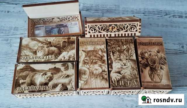 Шкатулки из кедра, сувениры, подарки Чита - изображение 1