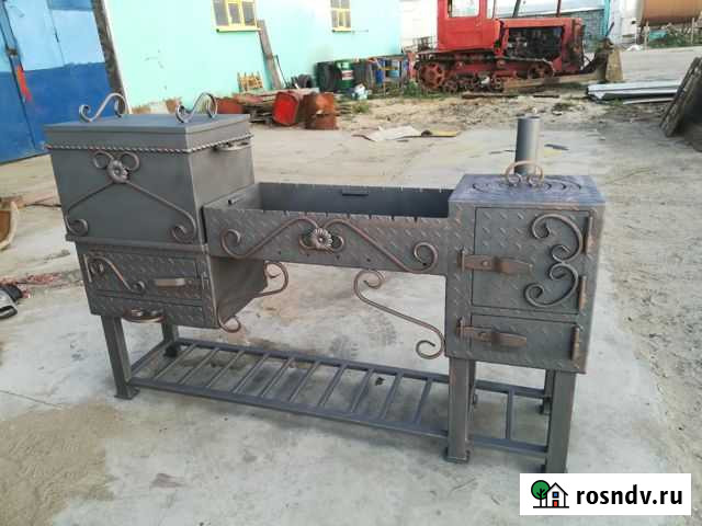 Мангал с печью под казан, коптильня, беседки Волгоград - изображение 1