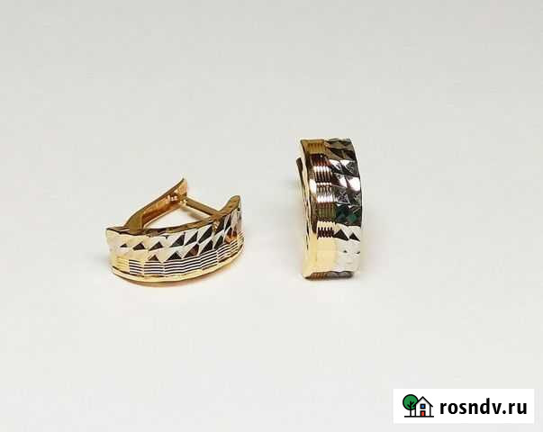 Серьги Золото 585 Красный 1,56г Челябинск - изображение 1