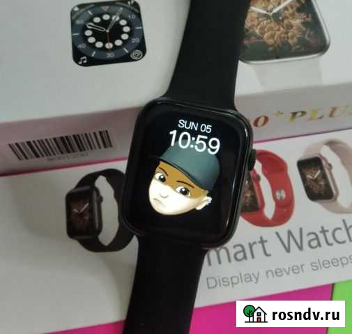 Умные часы 6 серия IWO T500+ Plus черные Новосибирск - изображение 1