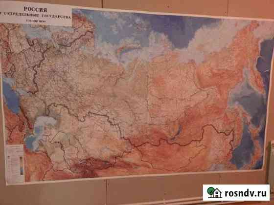 Настенная карта России Сыктывкар