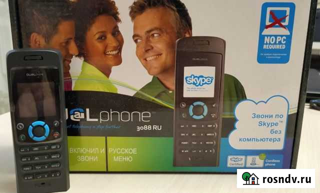 IP Skype телефон Dualphone 3088 ru Иркутск - изображение 1