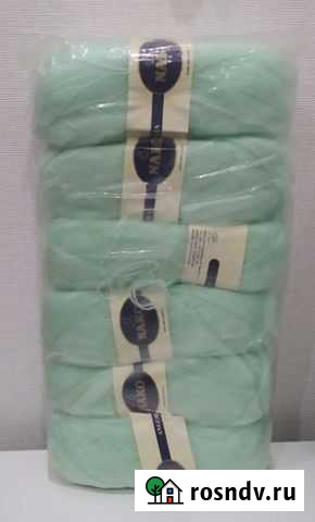 Пряжа для вязания мохер (мята) Казань - изображение 1