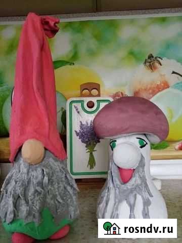 Гном и грибок, садовый декор Мордово - изображение 1