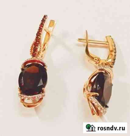 Серьги Золото 585 Красный 4,66г Челябинск