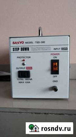Понижающий трансформатор Sanyo TSD-06Е, 660VA Улан-Удэ - изображение 1