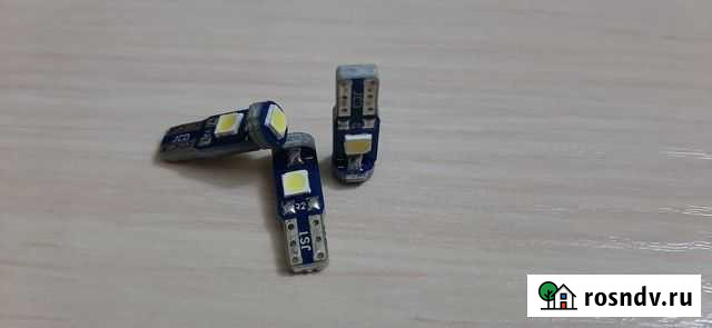 Лампочки LED W3W T5. W5W T10. C5W 31мм, 36мм Красноярск - изображение 1